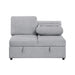 Homelegance - Pompano 2 Piece Sectional with Left Chaise in Gray - 9630GY*4LC2R - GreatFurnitureDeal