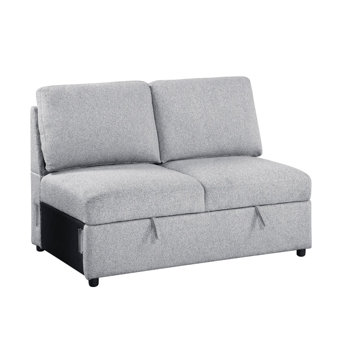 Homelegance - Pompano Sectional with Right Chaise in Gray - 9630GY*32LRC - GreatFurnitureDeal