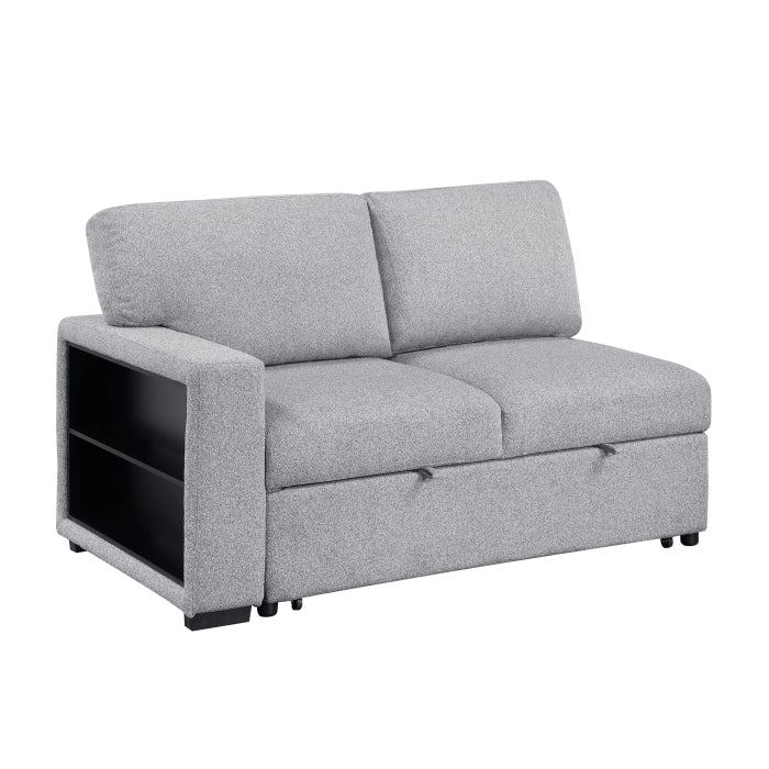 Homelegance - Pompano Sectional with Right Chaise in Gray - 9630GY*32LRC - GreatFurnitureDeal