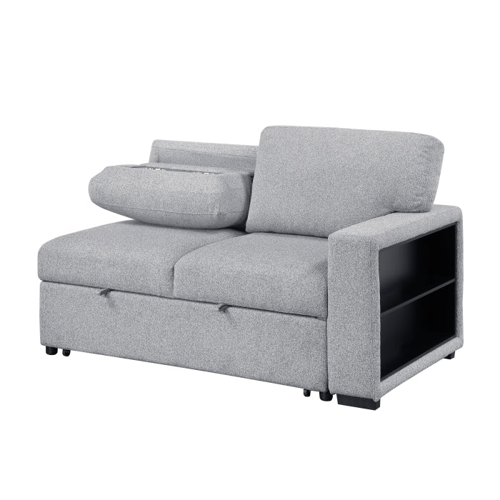 Homelegance - Pompano 2 Piece Sectional with Left Chaise in Gray - 9630GY*4LC2R - GreatFurnitureDeal