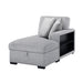 Homelegance - Pompano Sectional with Right Chaise in Gray - 9630GY*32LRC - GreatFurnitureDeal