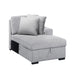 Homelegance - Pompano Sectional with Right Chaise in Gray - 9630GY*32LRC - GreatFurnitureDeal