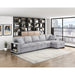 Homelegance - Pompano Sectional with Right Chaise in Gray - 9630GY*32LRC - GreatFurnitureDeal