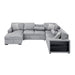 Homelegance - Pompano 2 Piece Sectional with Left Chaise in Gray - 9630GY*4LC2R - GreatFurnitureDeal
