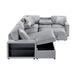 Homelegance - Pompano 2 Piece Sectional with Left Chaise in Gray - 9630GY*4LC2R - GreatFurnitureDeal