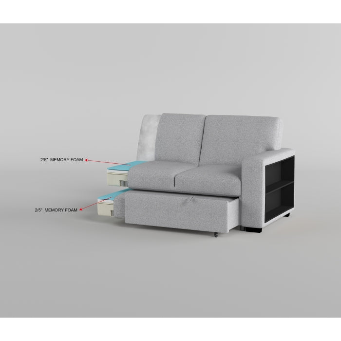 Homelegance - Pompano Sectional with Right Chaise in Gray - 9630GY*32LRC - GreatFurnitureDeal