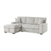 Homelegance - Marsh 2 Piece Sectional with Pull-out Bed in Gray - 9633MNB*2LC2R - GreatFurnitureDeal