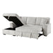 Homelegance - Marsh 2 Piece Sectional with Pull-out Bed in Gray - 9633MNB*2LC2R - GreatFurnitureDeal