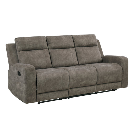 Homelegance - Muncie Double Reclining Sofa in Brown - 9635BR-3 - GreatFurnitureDeal