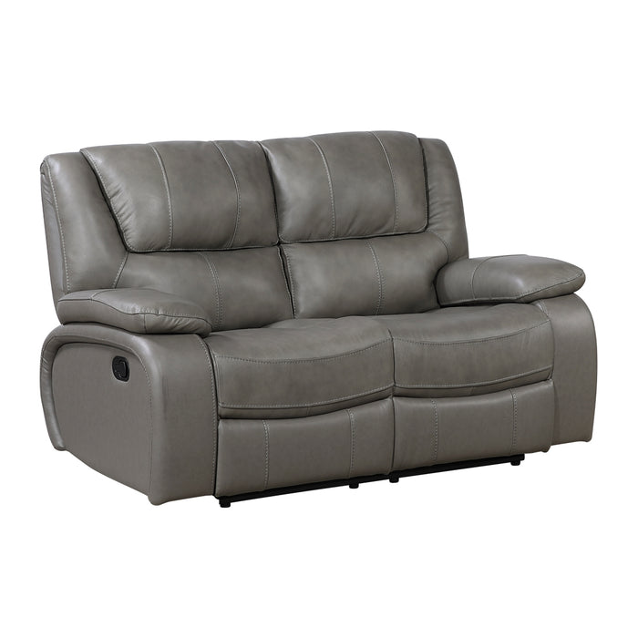 Homelegance - Ellicott Double Reclining Loveseat in Gray - 9639GY-2 - GreatFurnitureDeal