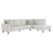 Homelegance - Broadway 2 Piece Sectional with Right Chaise in Silver cloud - 9644SVE*23L5R - GreatFurnitureDeal