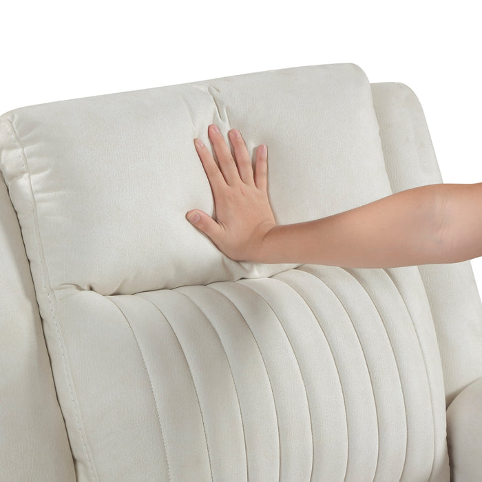 Homelegance - Dean Double Reclining Loveseat in Beige - 9646BE-2 - GreatFurnitureDeal