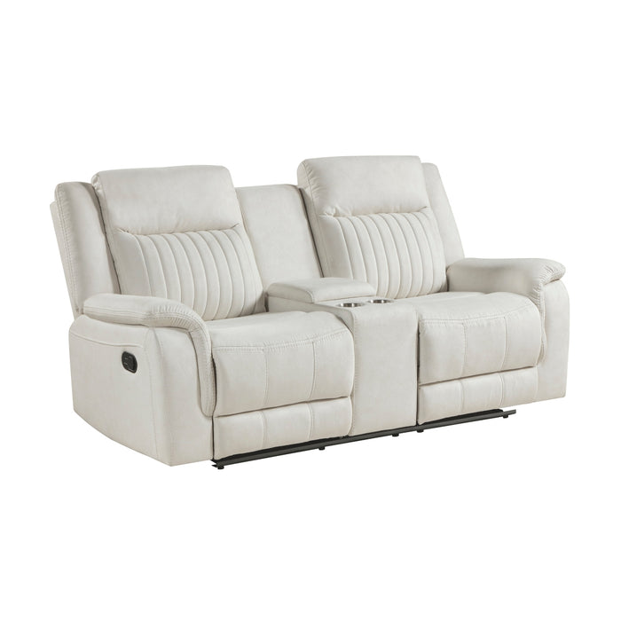 Homelegance - Dean Double Reclining Loveseat in Beige - 9646BE-2 - GreatFurnitureDeal