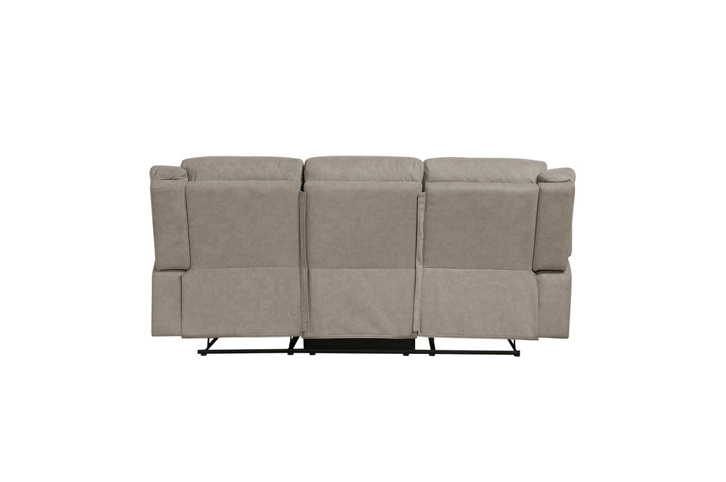 Homelegance - Dean Double Reclining Sofa in Dove - 9646DV-3 - GreatFurnitureDeal