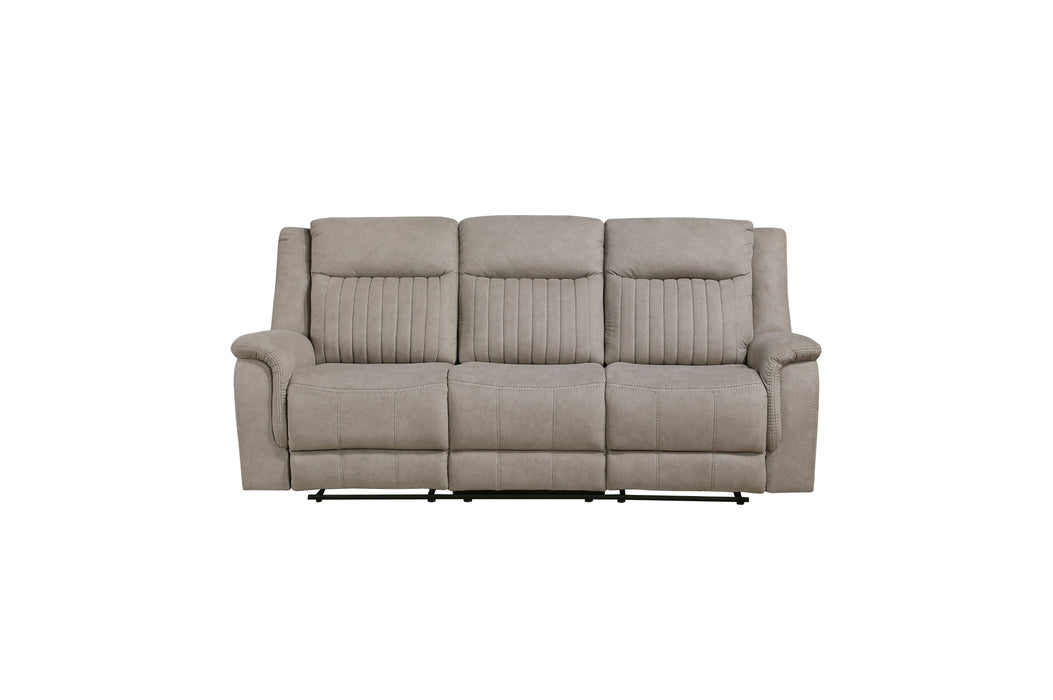 Homelegance - Dean 2 Piece Double Reclining Sofa Set in Dove - 9646DV*2 - GreatFurnitureDeal