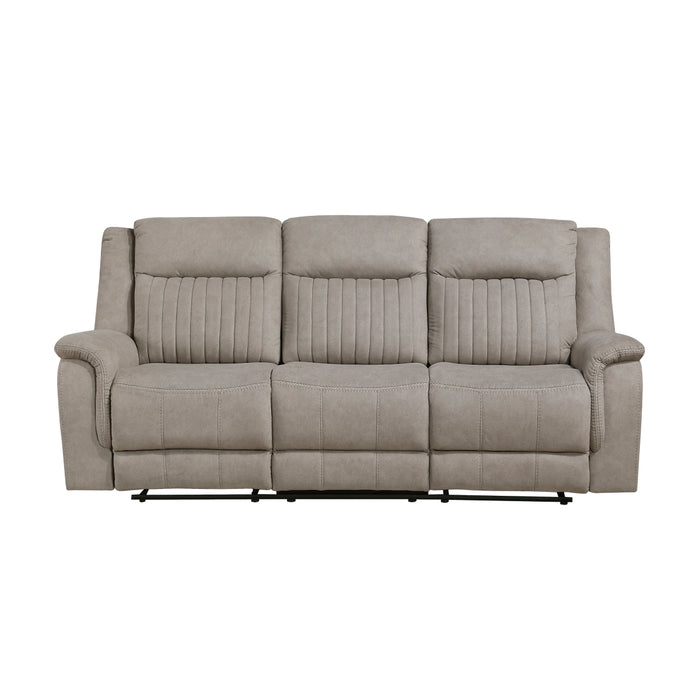 Homelegance - Dean Double Reclining Sofa in Dove - 9646DV-3 - GreatFurnitureDeal