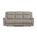 Homelegance - Dean Double Reclining Sofa in Dove - 9646DV-3 - GreatFurnitureDeal