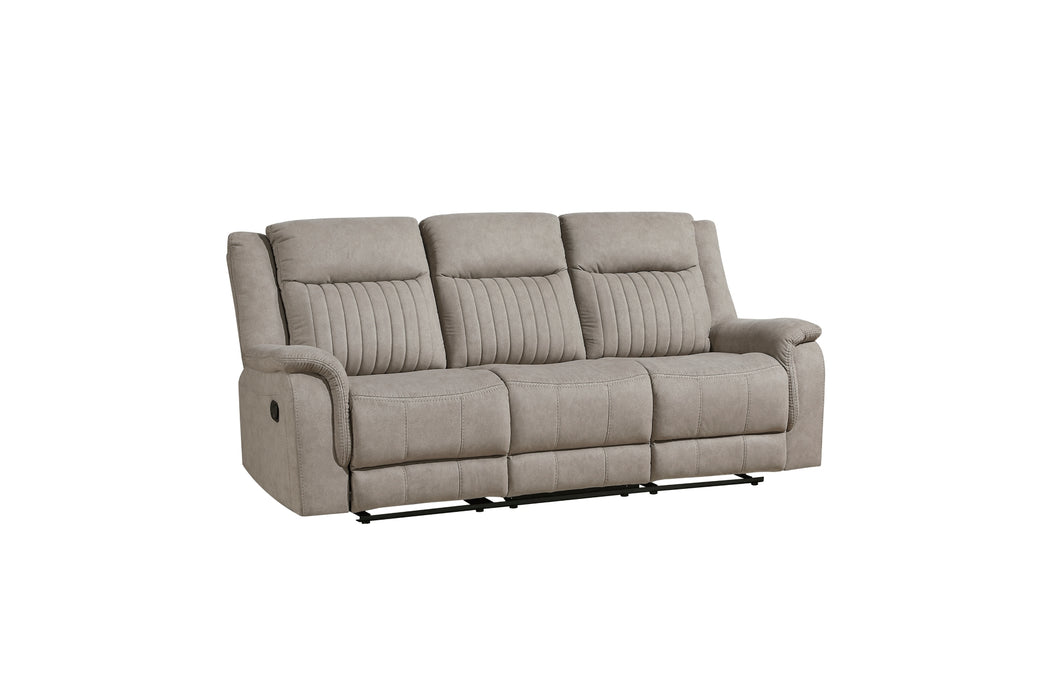 Homelegance - Dean 2 Piece Double Reclining Sofa Set in Dove - 9646DV*2 - GreatFurnitureDeal