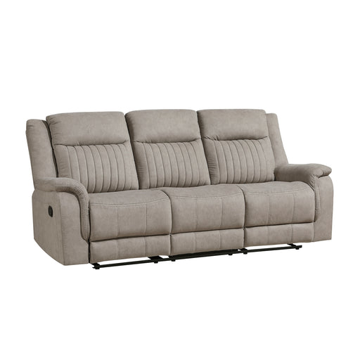 Homelegance - Dean Double Reclining Sofa in Dove - 9646DV-3 - GreatFurnitureDeal