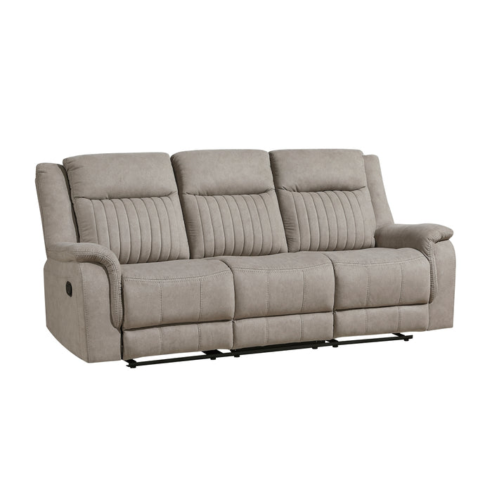 Homelegance - Dean Double Reclining Sofa in Dove - 9646DV-3 - GreatFurnitureDeal