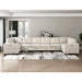 Homelegance - Walterboro 8 Piece Sectional with Storage in Beige - 9650BE*8SC - GreatFurnitureDeal