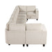 Homelegance - Walterboro 8 Piece Sectional with Storage in Beige - 9650BE*8SC - GreatFurnitureDeal