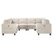 Homelegance - Walterboro 8 Piece Sectional with Storage in Beige - 9650BE*8SC - GreatFurnitureDeal