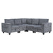 Homelegance - Walterboro 4 Piece Sectional with Storage in Dark Gray - 9650DG*5SC - GreatFurnitureDeal