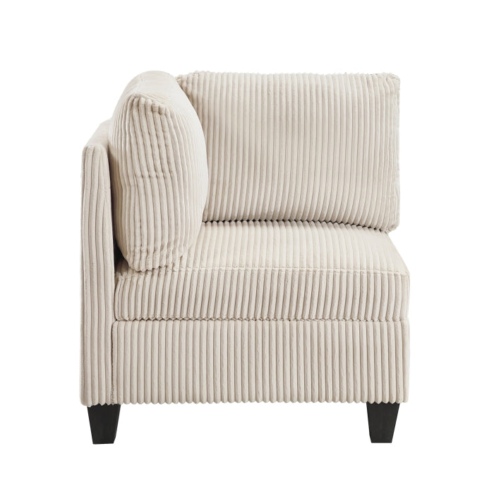 Homelegance - Walterboro 5 Piece Sectional with Storage in Beige - 9650NBE*5SC - GreatFurnitureDeal