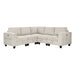 Homelegance - Walterboro 5 Piece Sectional with Storage in Beige - 9650NBE*5SC - GreatFurnitureDeal