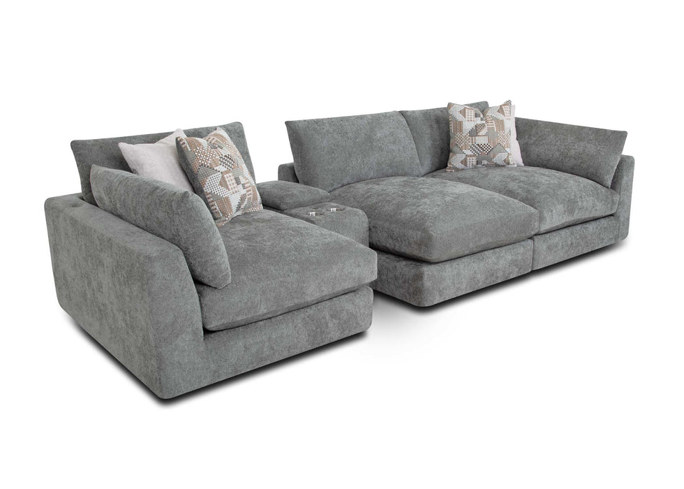 Franklin Furniture - 965 Pollock Dreamscape 4 Piece Sectional Sofa in Linwood Linen - 96501-96577-96503-96502 - GreatFurnitureDeal