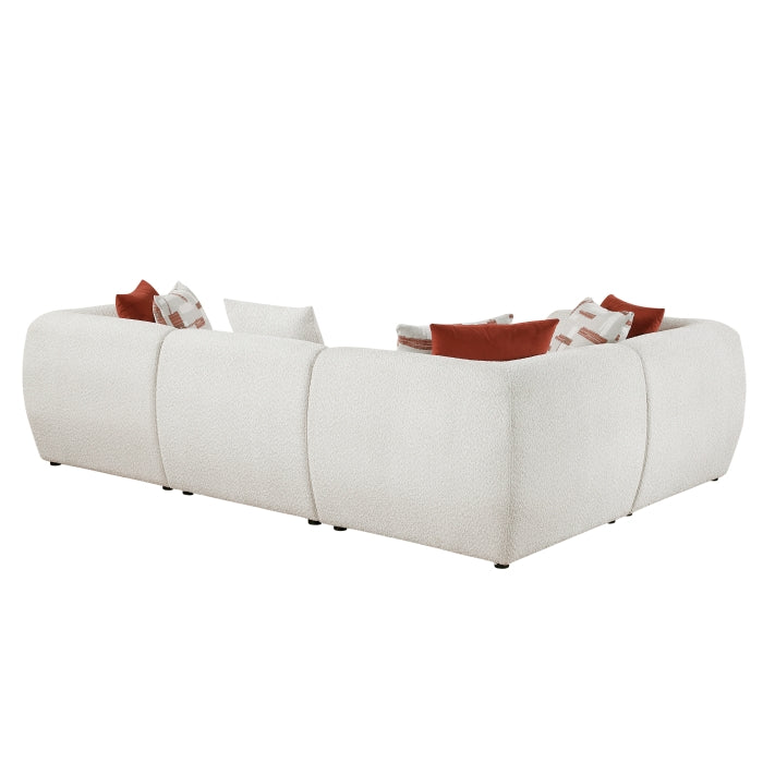 Homelegance - Franz 4 Piece Modular Sectional in Beige - 9669CN*3CR1AC - GreatFurnitureDeal