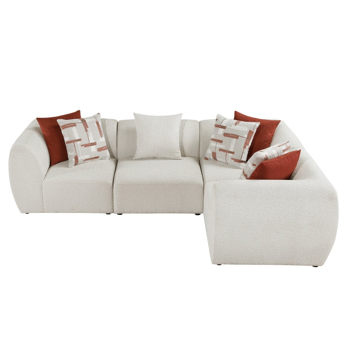Homelegance - Franz 4 Piece Modular Sectional in Beige - 9669CN*3CR1AC - GreatFurnitureDeal