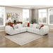 Homelegance - Franz 5 Piece Modular Sectional in Beige - 9669CN*3CR2AC - GreatFurnitureDeal