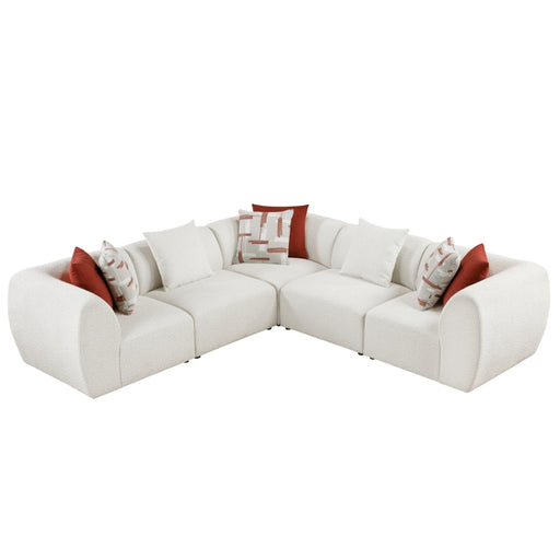 Homelegance - Franz 5 Piece Modular Sectional in Beige - 9669CN*3CR2AC - GreatFurnitureDeal