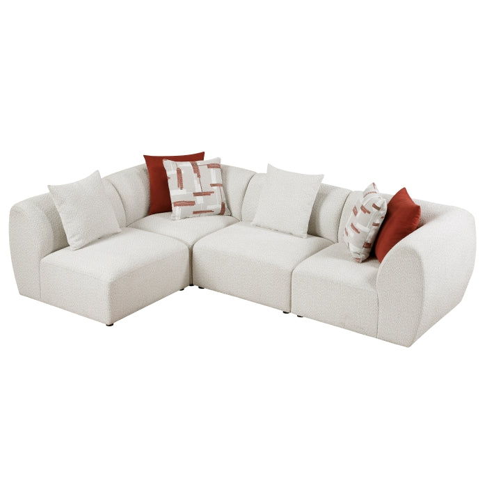 Homelegance - Franz 4 Piece Modular Sectional in Beige - 9669CN*42CR2AC - GreatFurnitureDeal