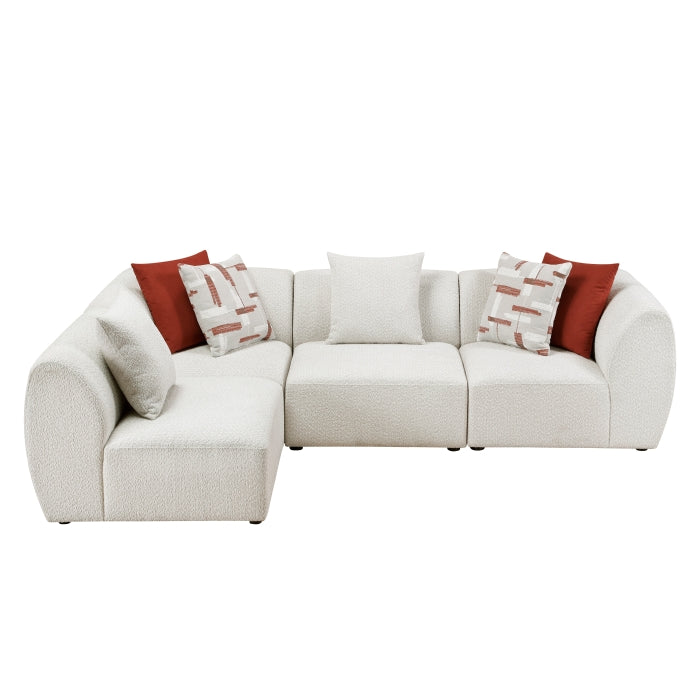 Homelegance - Franz 4 Piece Modular Sectional in Beige - 9669CN*42CR2AC - GreatFurnitureDeal