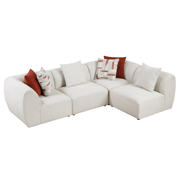 Homelegance - Franz 4 Piece Modular Sectional in Beige - 9669CN*42CR2AC - GreatFurnitureDeal