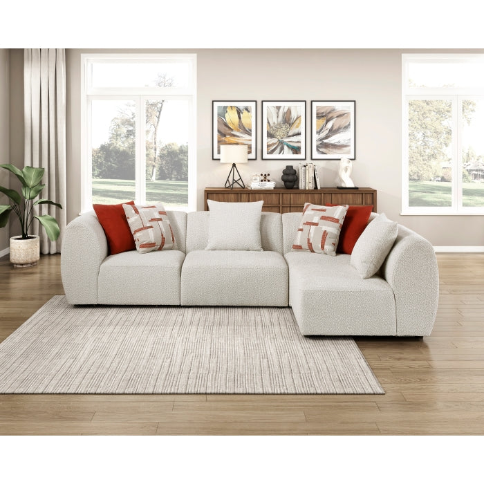 Homelegance - Franz 4 Piece Modular Sectional in Beige - 9669CN*42CR2AC - GreatFurnitureDeal
