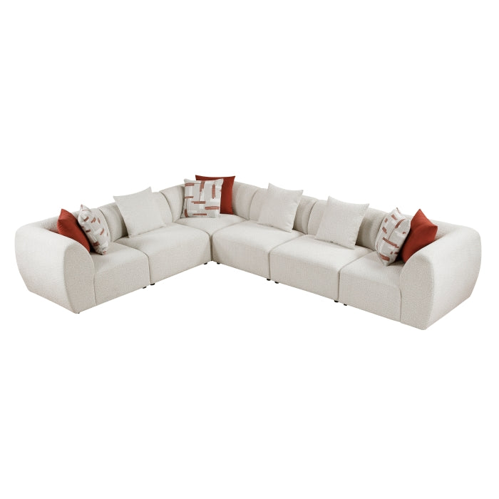 Homelegance - Franz 6 Piece Modular Sectional in Beige - 9669CN*63CR3AC - GreatFurnitureDeal