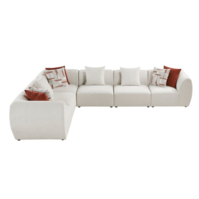 Homelegance - Franz 6 Piece Modular Sectional in Beige - 9669CN*63CR3AC - GreatFurnitureDeal