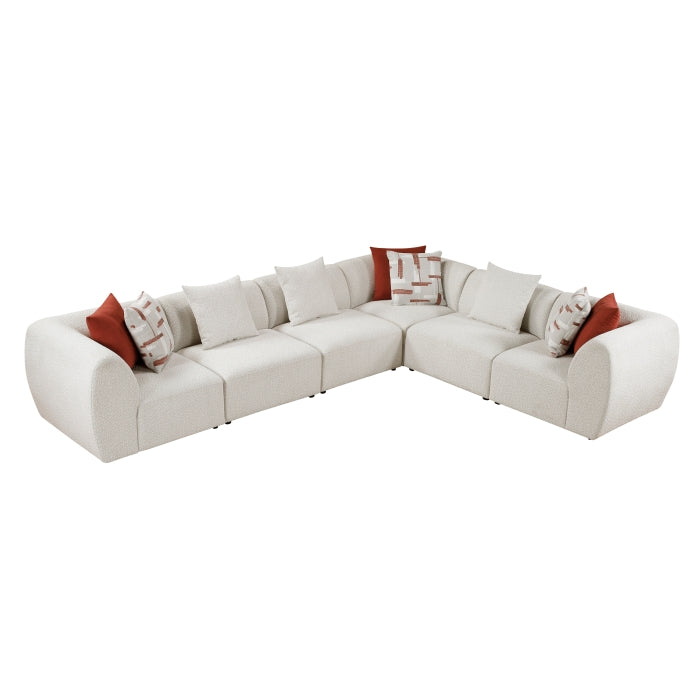 Homelegance - Franz 6 Piece Modular Sectional in Beige - 9669CN*63CR3AC - GreatFurnitureDeal