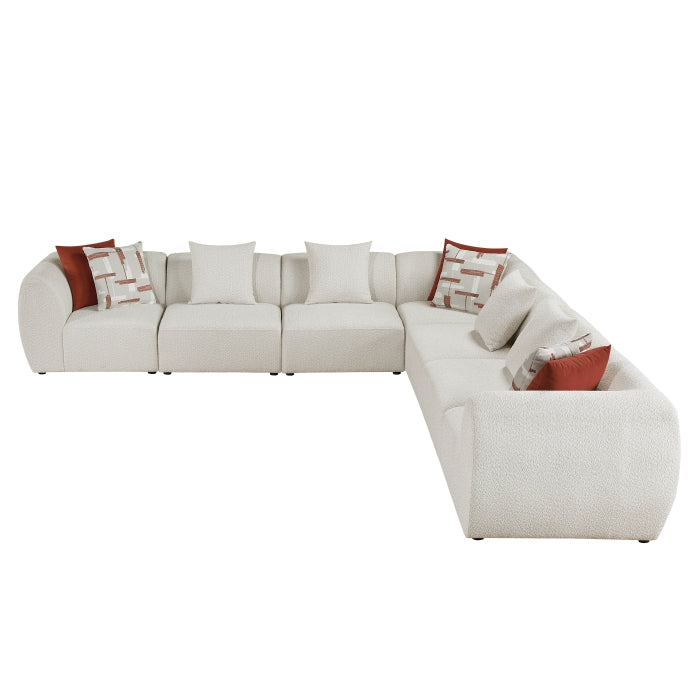 Homelegance - Franz 7 Piece Modular Sectional in Beige - 9669CN*73CR4AC - GreatFurnitureDeal