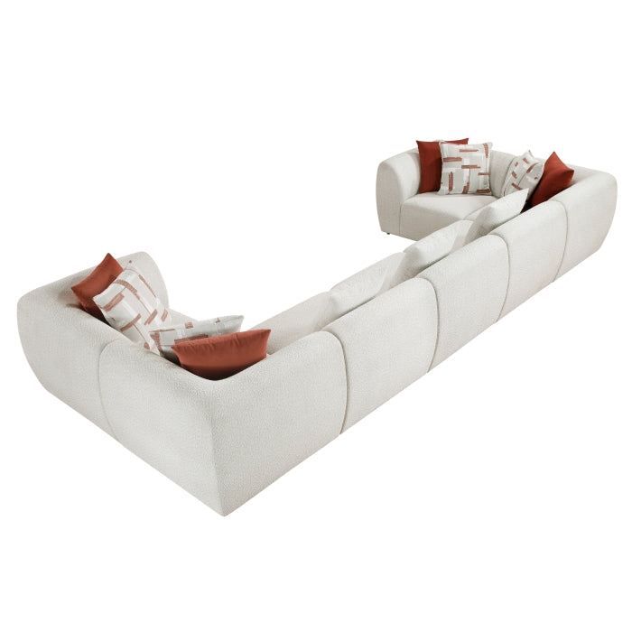 Homelegance - Franz 7 Piece Modular Sectional in Beige - 9669CN*74CR3AC - GreatFurnitureDeal