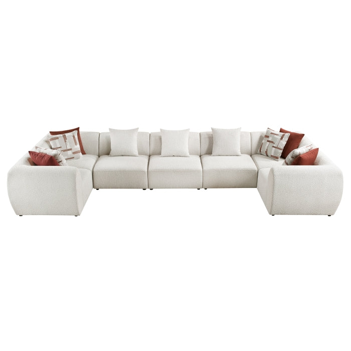 Homelegance - Franz 7 Piece Modular Sectional in Beige - 9669CN*74CR3AC - GreatFurnitureDeal