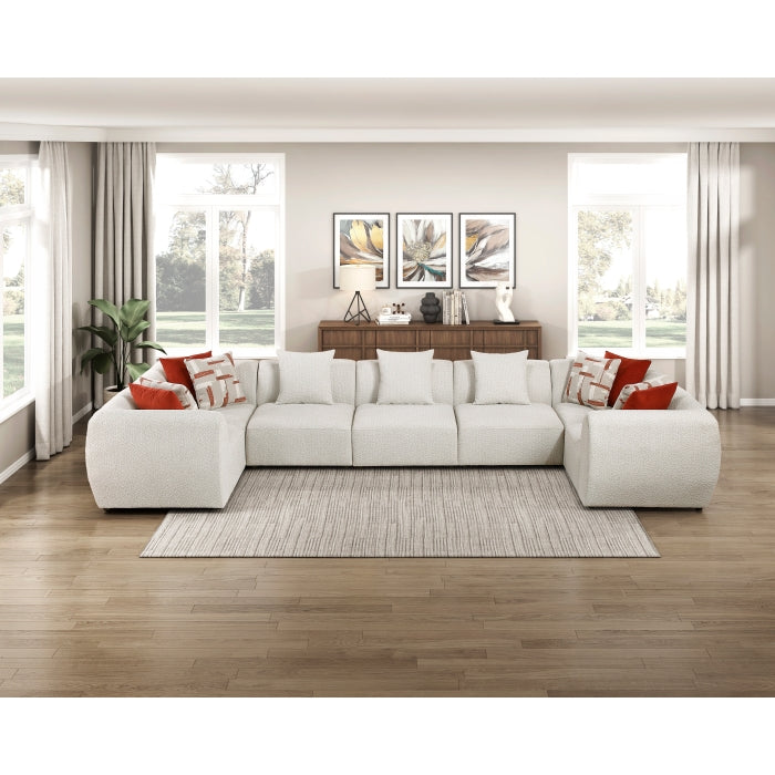 Homelegance - Franz 7 Piece Modular Sectional in Beige - 9669CN*74CR3AC - GreatFurnitureDeal