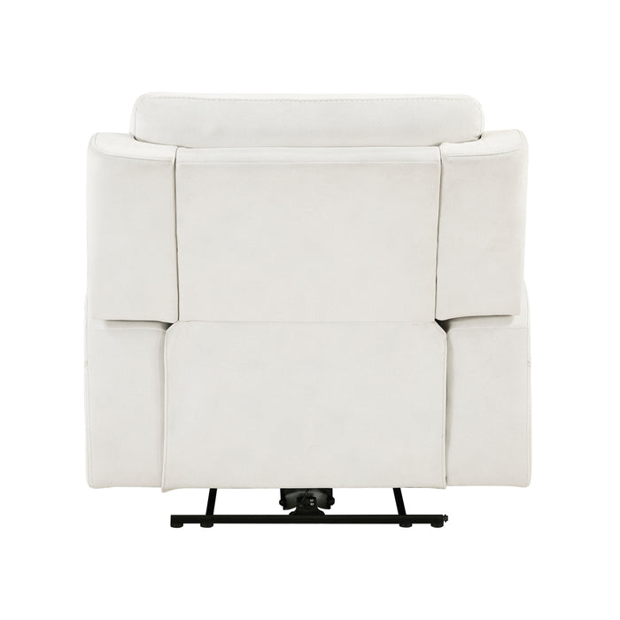 Homelegance - Dean 3 Piece Double Reclining Living Room Set in Beige - 9670BE*3PWH - GreatFurnitureDeal