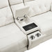 Homelegance - Celeste 2 Piece Power Reclining Sofa Set in Beige - 9670BE*2PWH - GreatFurnitureDeal