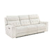 Homelegance - Celeste 2 Piece Power Reclining Sofa Set in Beige - 9670BE*2PWH - GreatFurnitureDeal