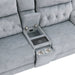 Homelegance - Celeste 2 Piece Double Reclining Sofa Set in Gray - 9670GY*2PWH - GreatFurnitureDeal